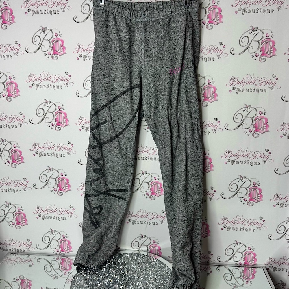 Roots x Douglas Copland pants joggers pink Gray and Black Sweatpants Design
